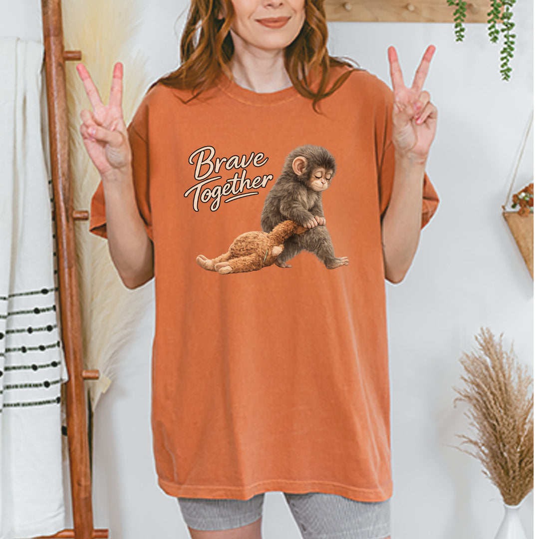 Punch Brave Together Stuffed Animal Vintage Soft Unisex T-shirt 