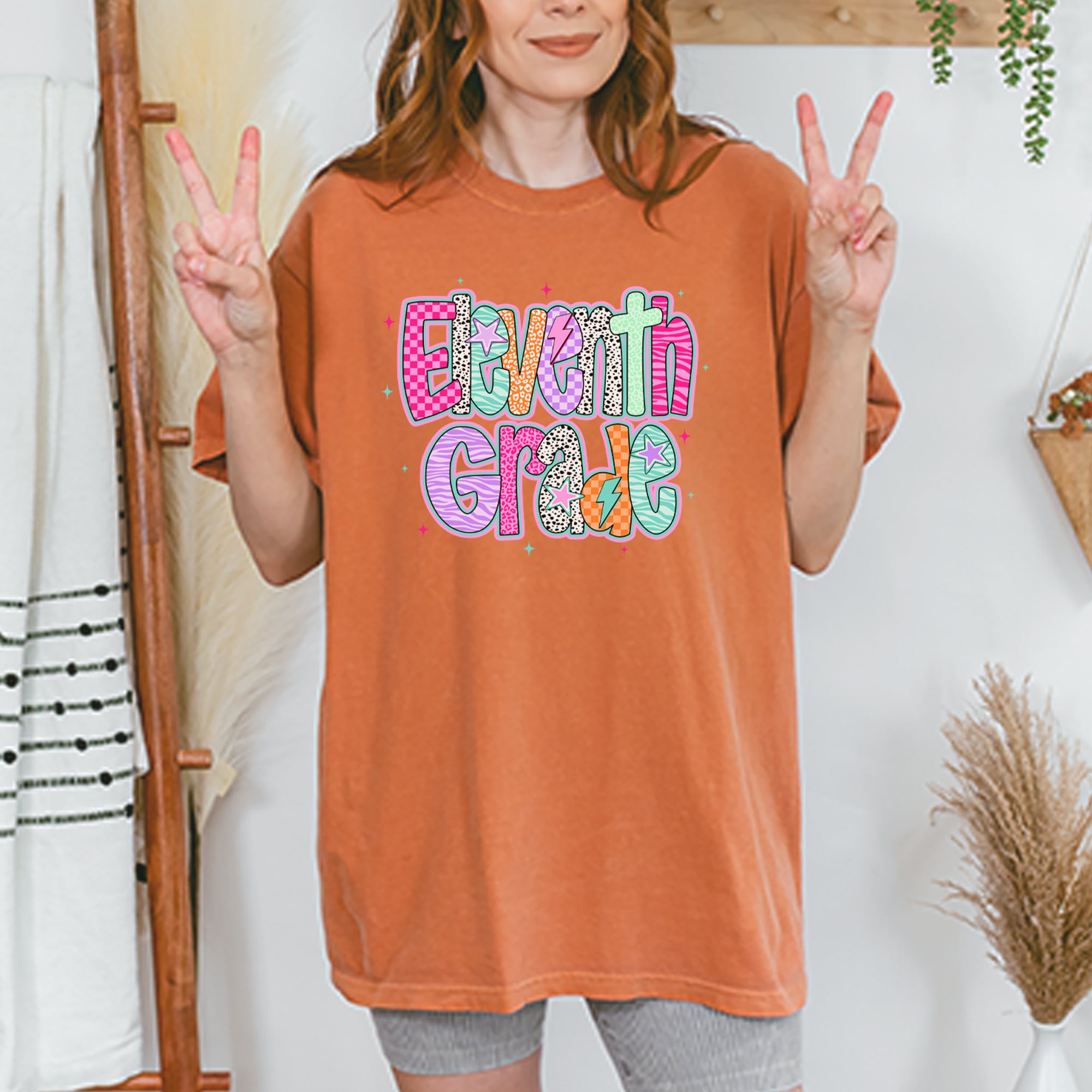 Eleventh Grade Extra Colorful Back to School Vintage Soft Unisex T-shirt 