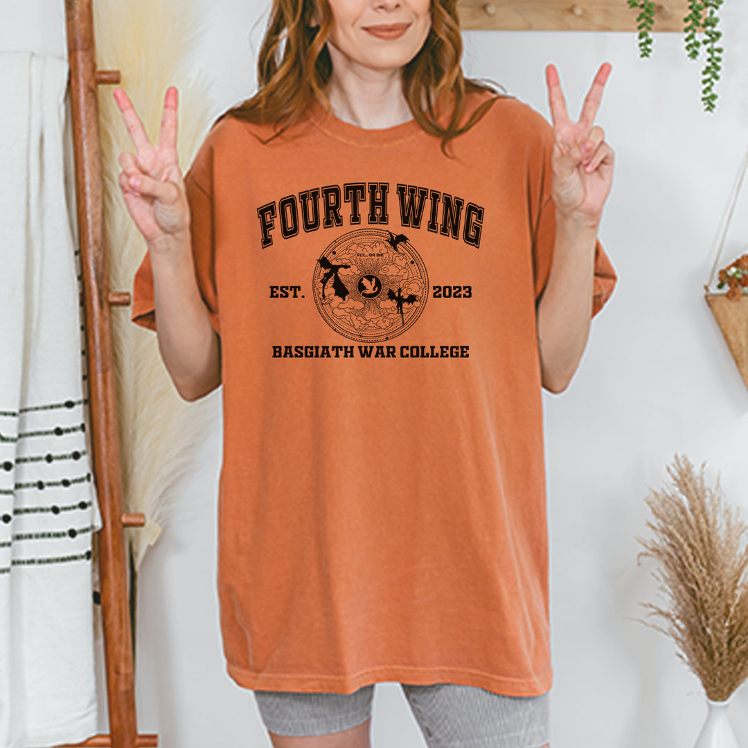 Fourth Wing Basgiath War College Vintage Soft Unisex T-shirt