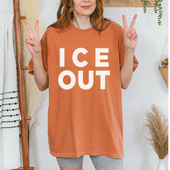 Ice Out Protest Vintage Soft Unisex T-shirt 