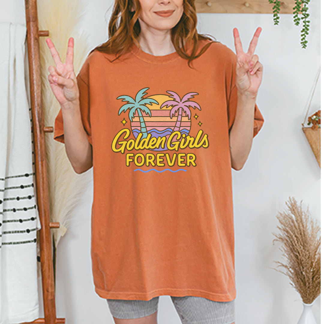 Golden Girls Forever Retro Sunset Vintage Soft Unisex T-shirt 