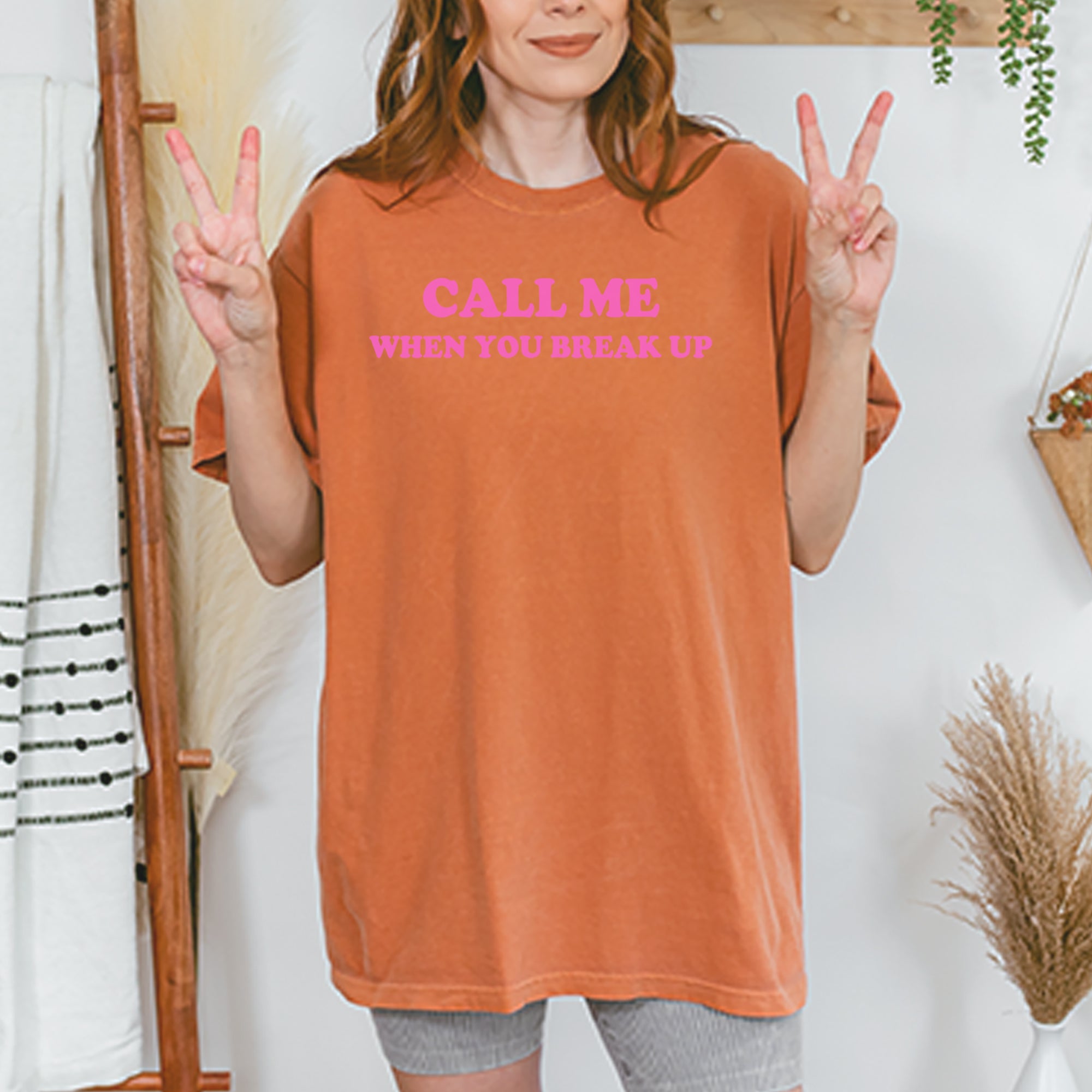 Call ME When You Break Up Vintage Soft Unisex T-shirt 