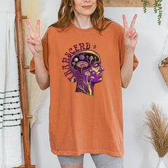 Psychedelic Cosmic Mushroom Head Vintage Soft Unisex T-shirt 