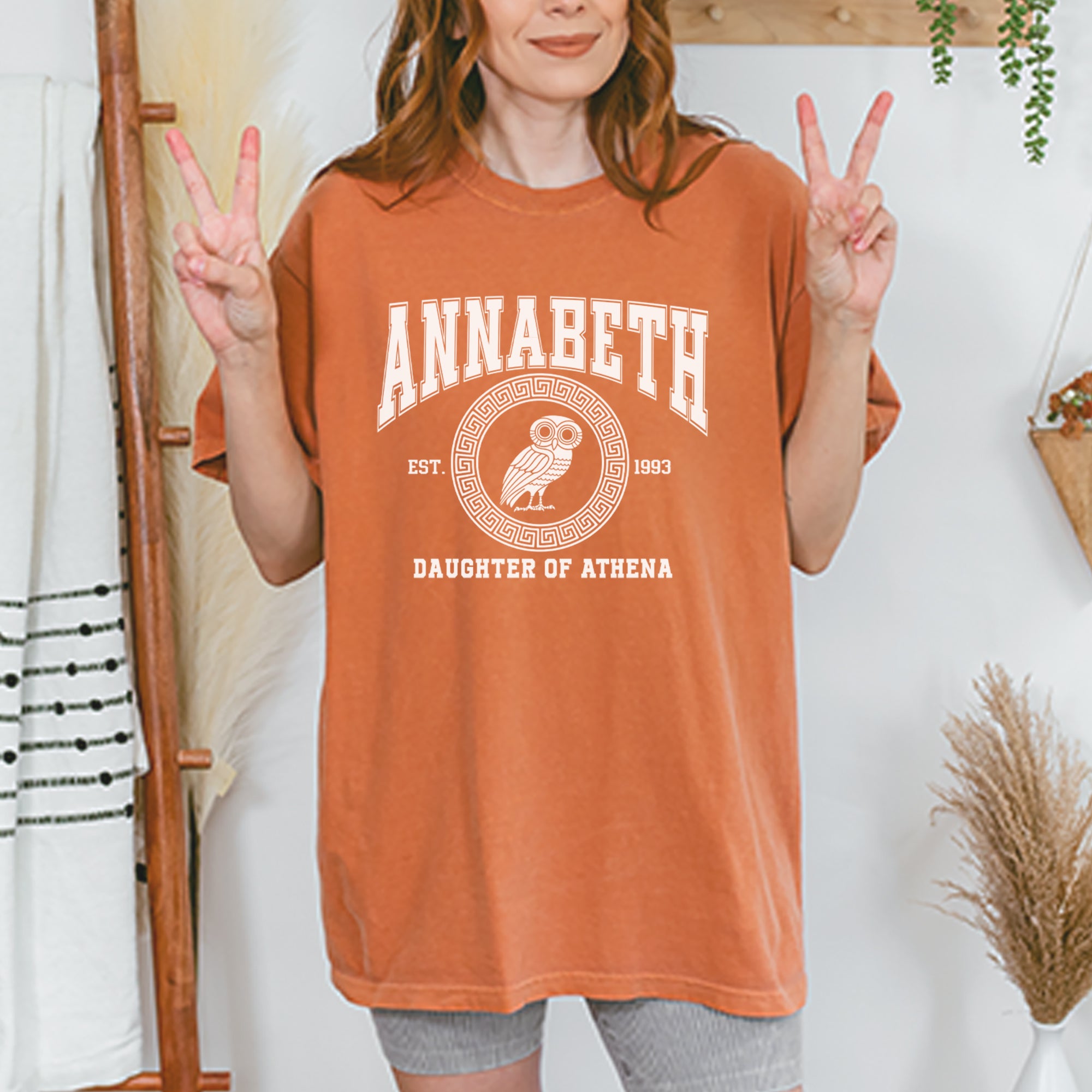 Annabeth Daughter of Athena Owl Wisdom Vintage Soft Unisex T-shirt 