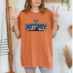 Detroit Motor City Retro Piston Vintage Soft Unisex T-shirt 