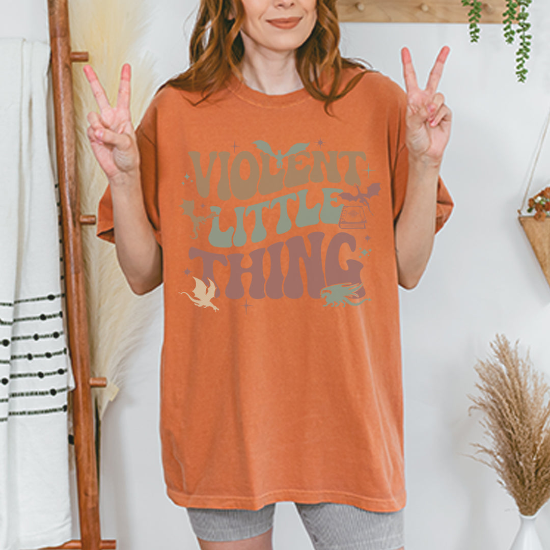 Violent Little Thing Dragon Vintage Soft Unisex T-shirt 