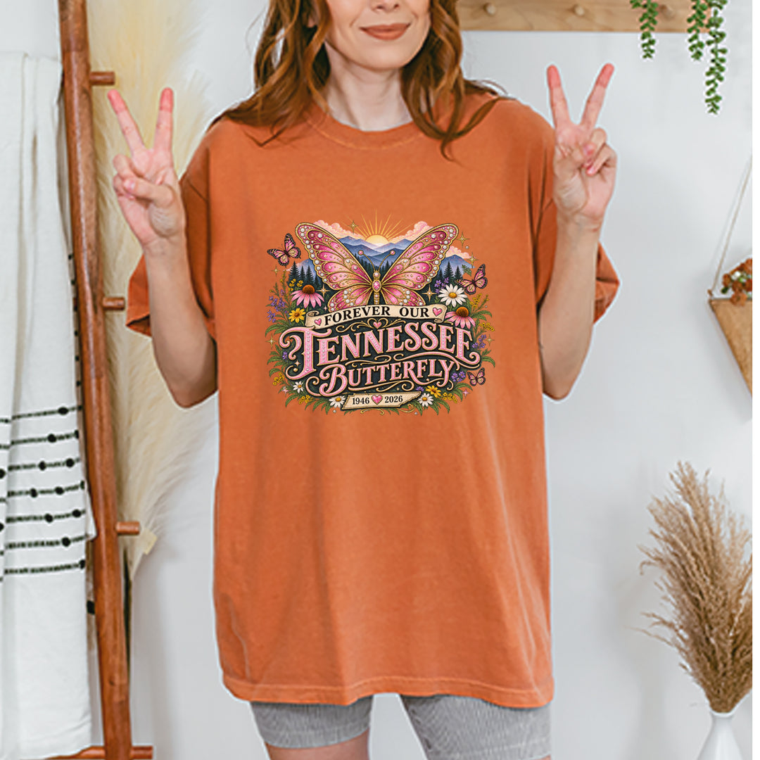 Forever Our Tennessee Butterfly Dolly Vintage Soft Unisex T-shirt 