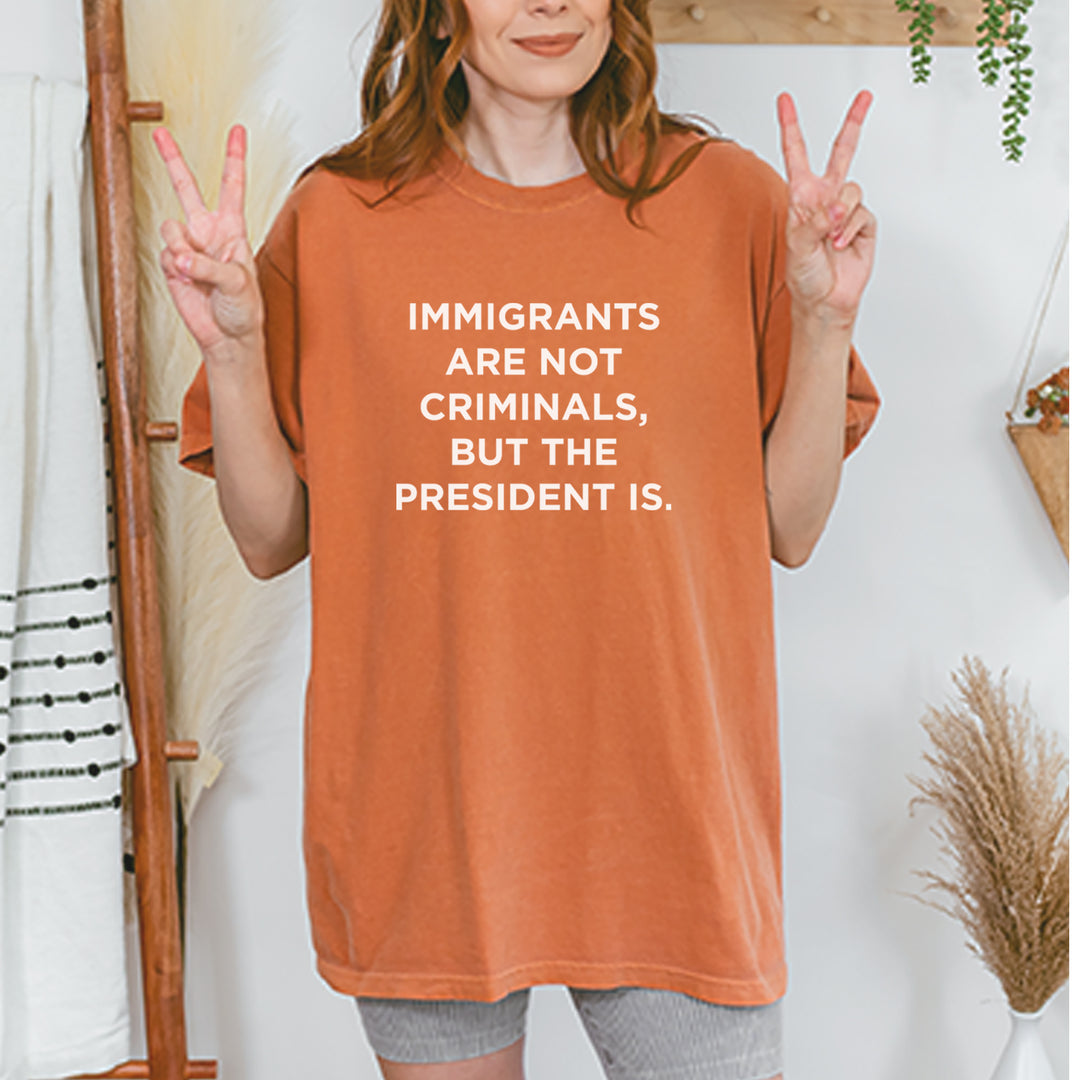 Immigrants Are Not Criminals Vintage Soft Unisex T-shirt 
