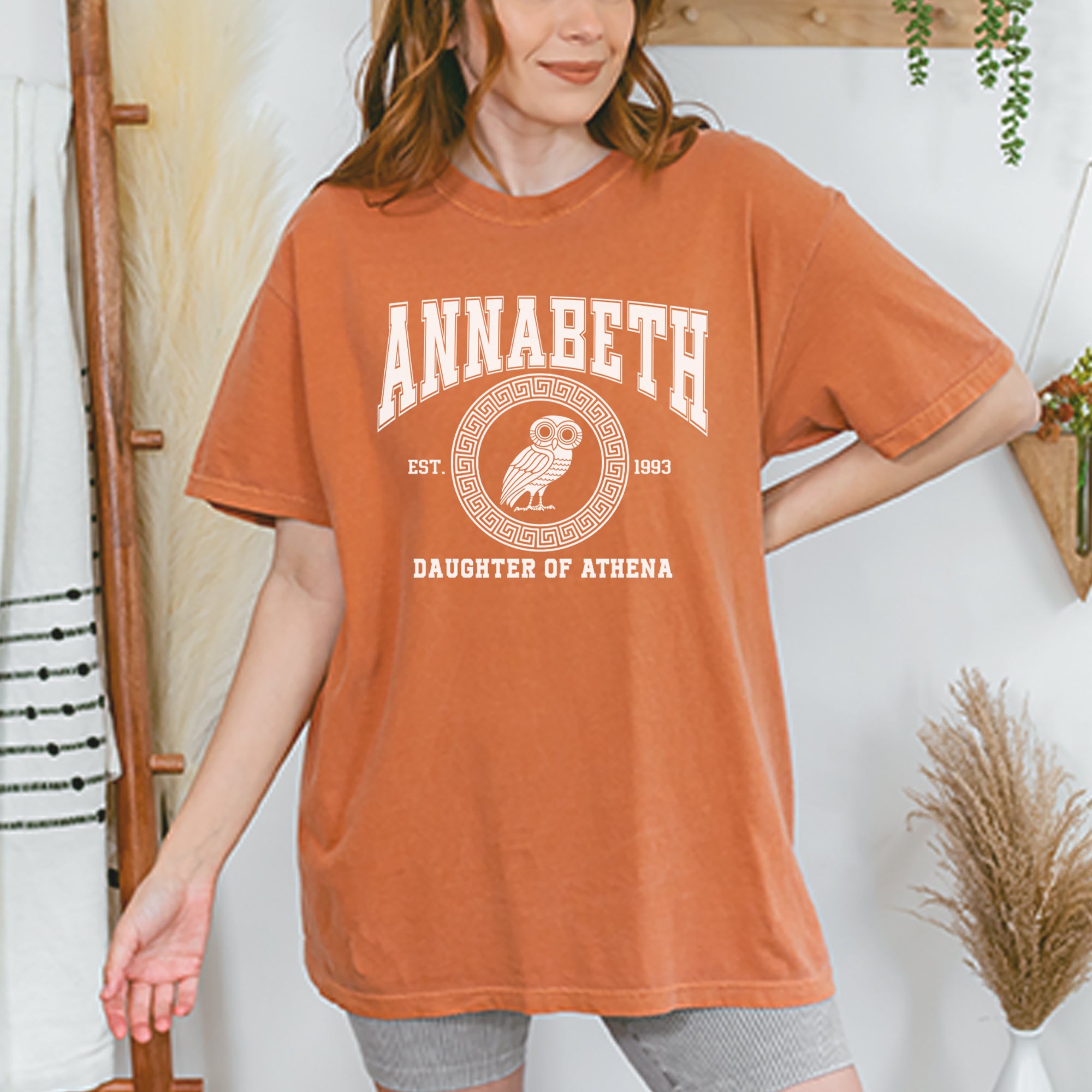Annabeth Daughter of Athena Owl Wisdom Vintage Soft Unisex T-shirt 