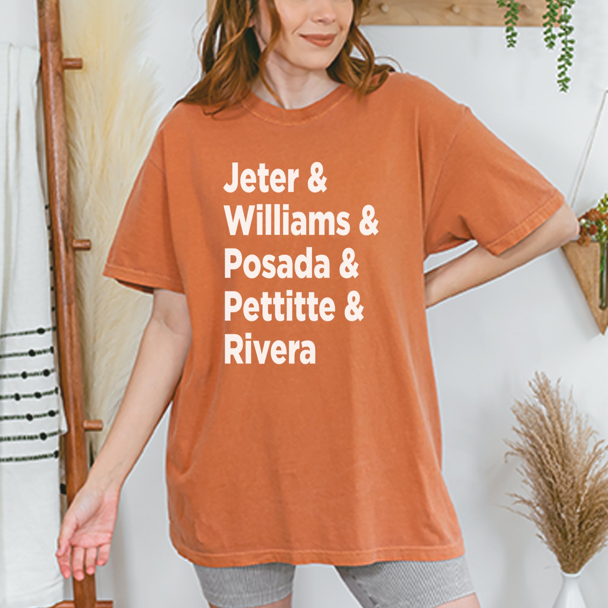 Jeter & Williams & Posada & Pettitte & Rivera Vintage Soft Unisex T-shirt 