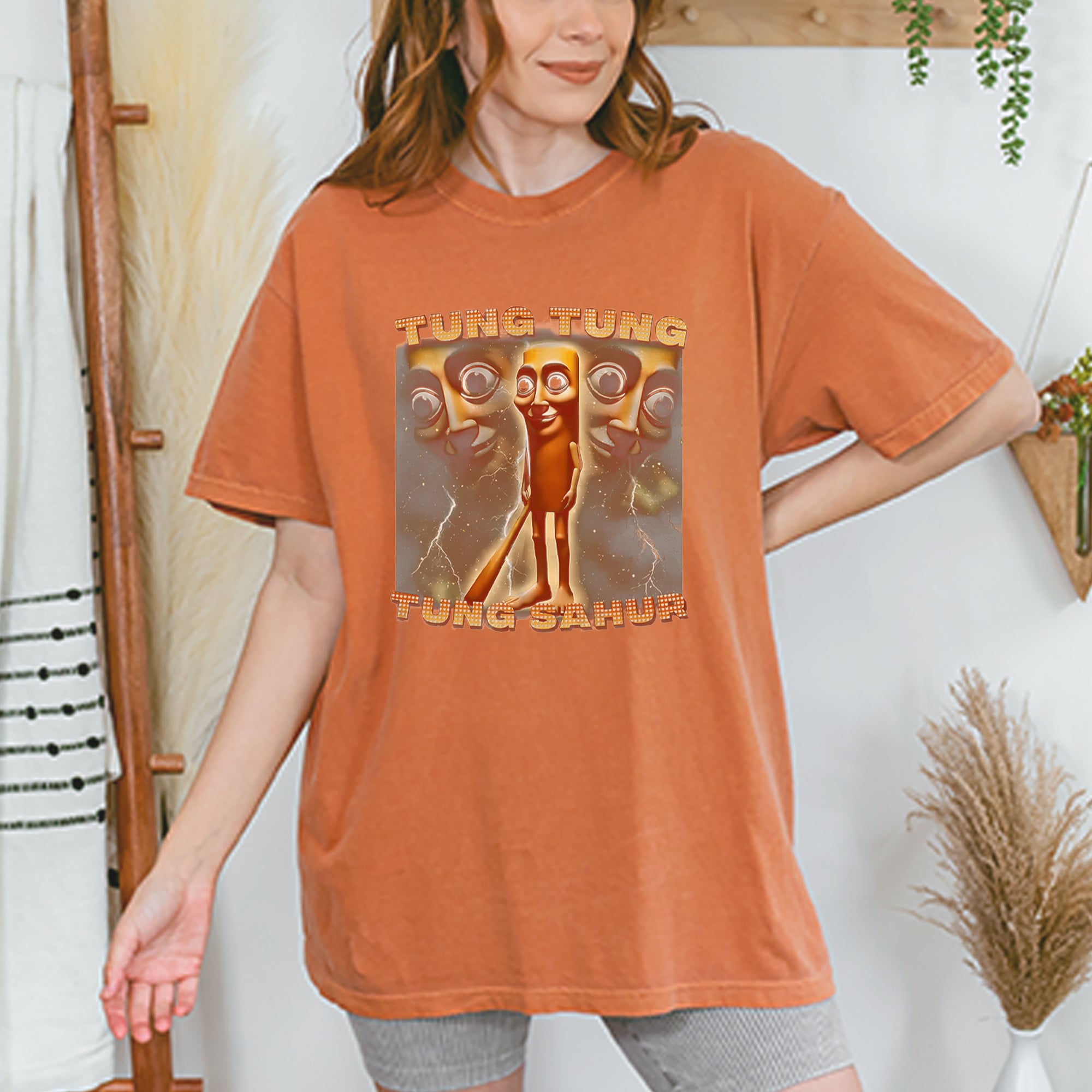 Tung Tung Tung Sahur Enforcer Vintage Soft Unisex T-shirt 
