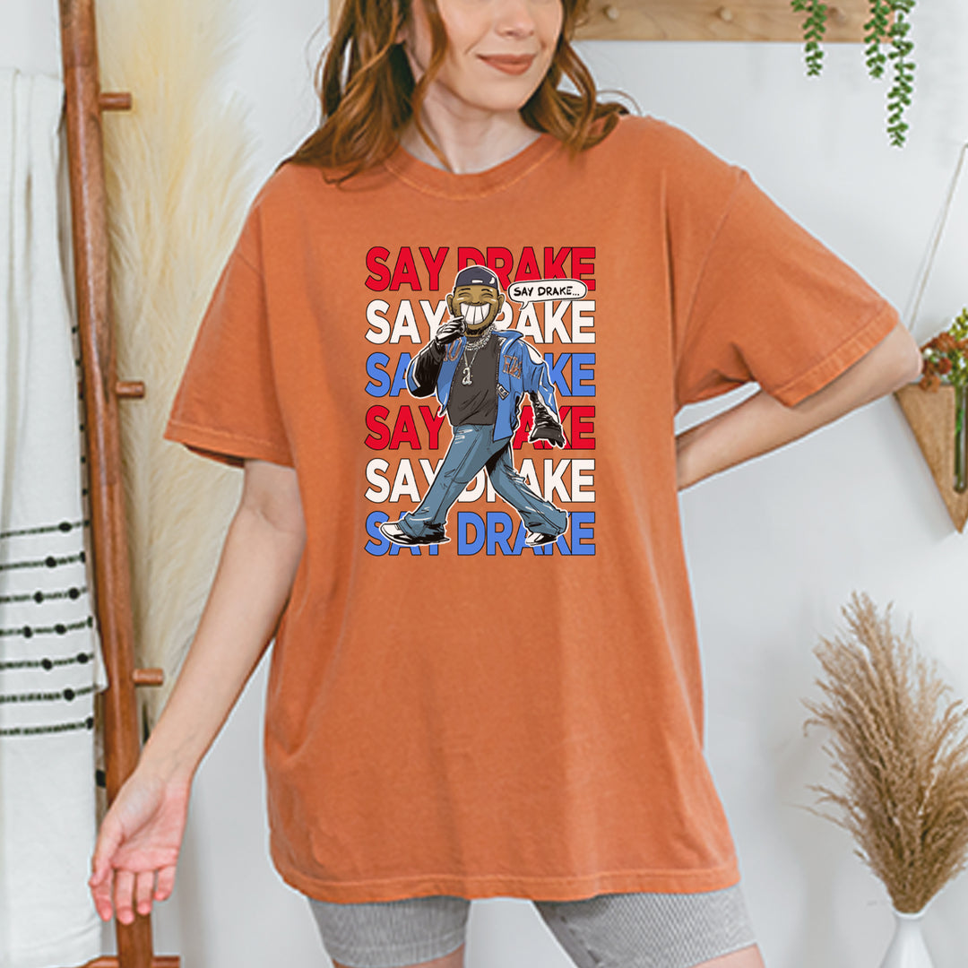 Say Drake Smiling Meme Mustard Vintage Soft Unisex T-shirt 