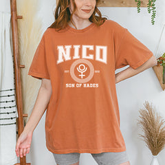 Nico Son of Hades Underworld Crest Vintage Soft Unisex T-shirt 