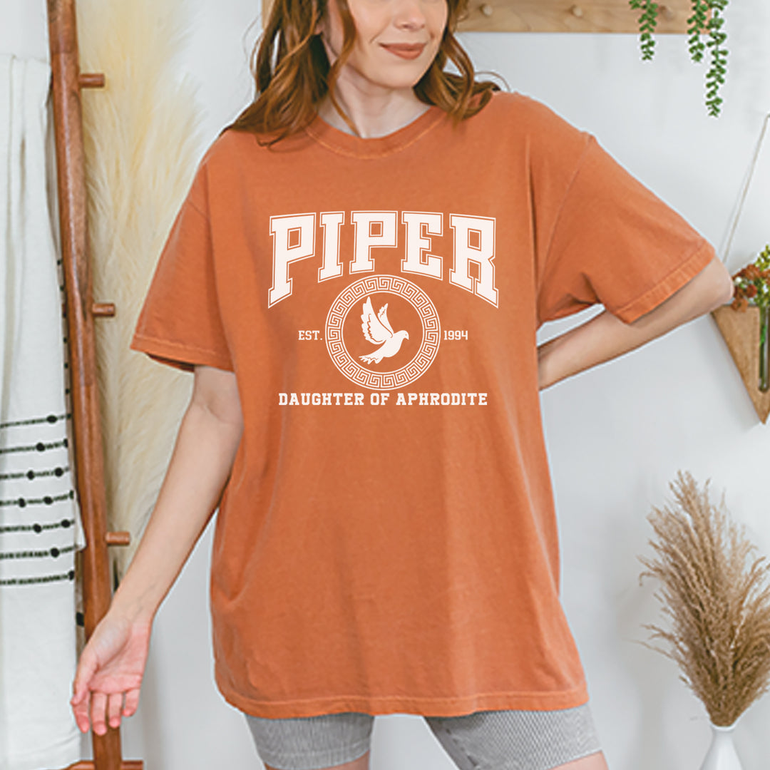 Piper Daughter of Aphrodite Rebel Heart Vintage Soft Unisex T-shirt 