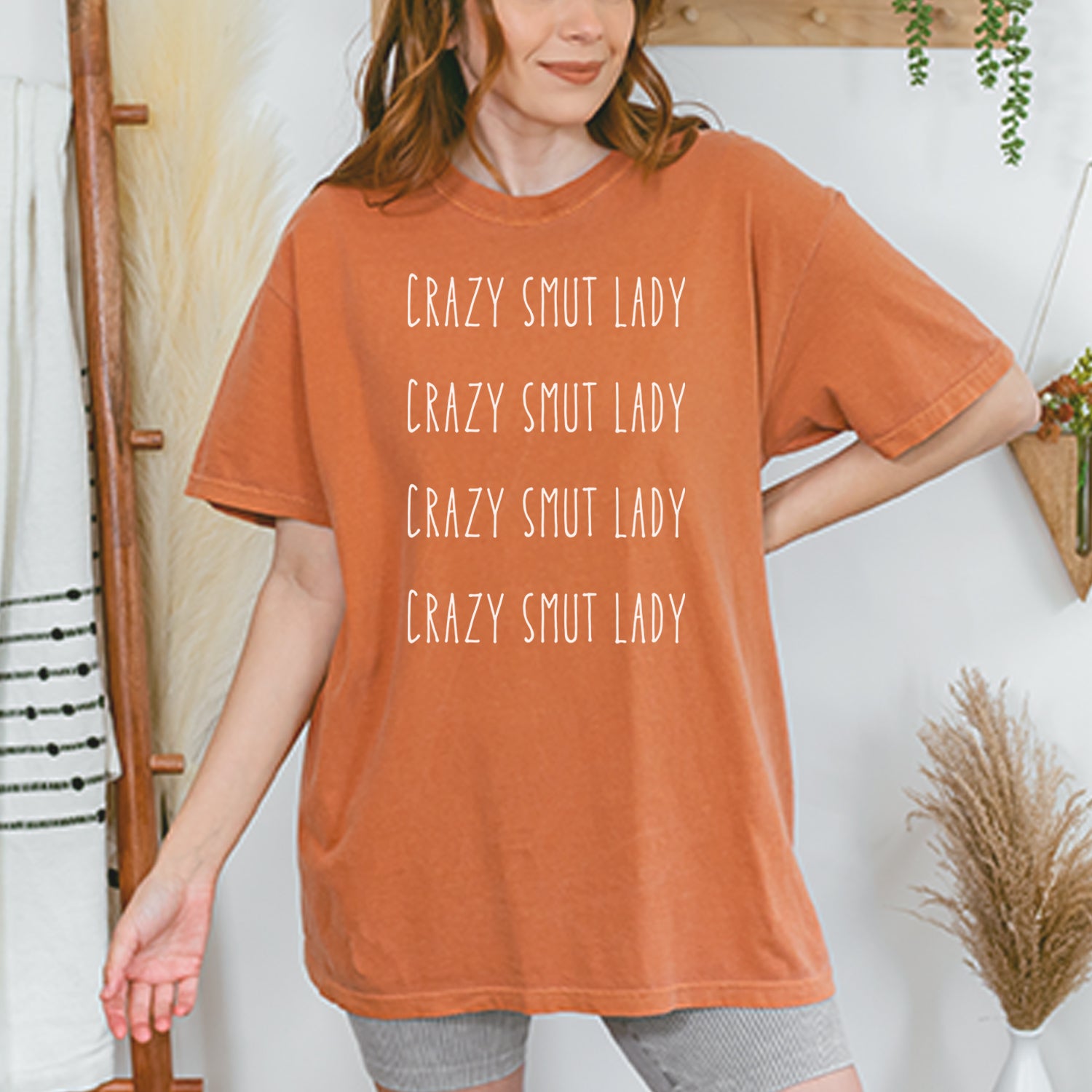 Crazy Smut Lady Romantasy Vintage Soft Unisex T-shirt