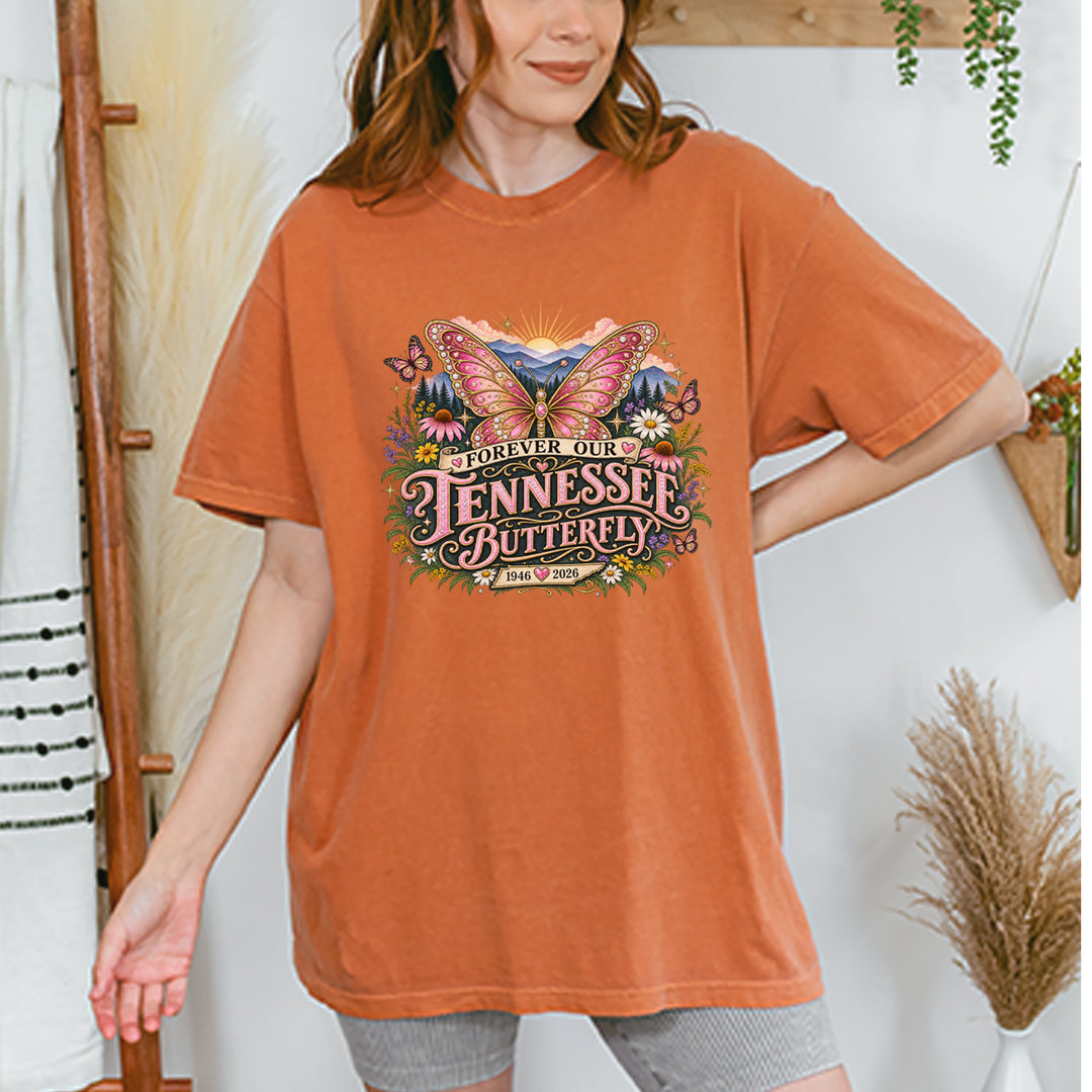 Forever Our Tennessee Butterfly Dolly Vintage Soft Unisex T-shirt 