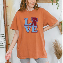 Love Philly Liberty Bell Vintage Soft Unisex T-shirt 