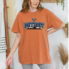 Detroit Motor City Retro Piston Vintage Soft Unisex T-shirt 
