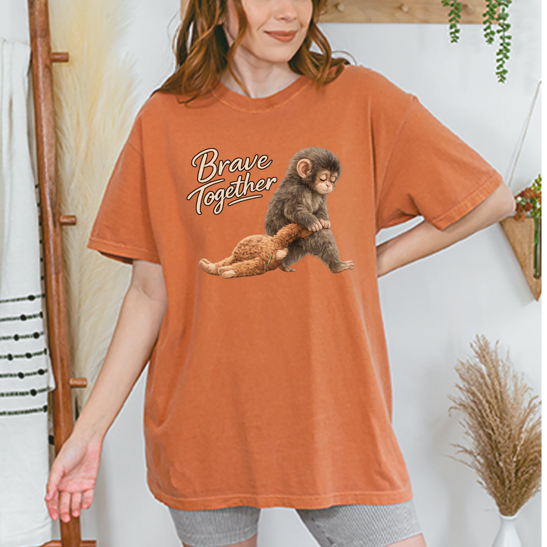 Punch Brave Together Stuffed Animal Vintage Soft Unisex T-shirt 