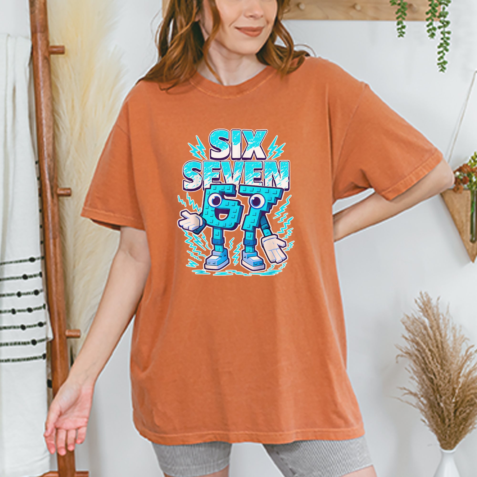 67 Brainrot Meme Slang Vintage Soft Unisex T-shirt 