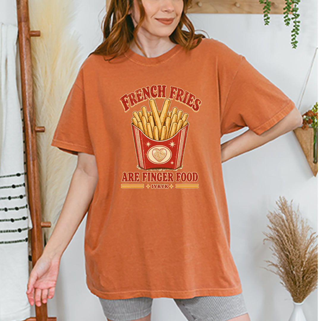 French Fries Are Finger Food IYKYK Vintage Soft Unisex T-shirt 