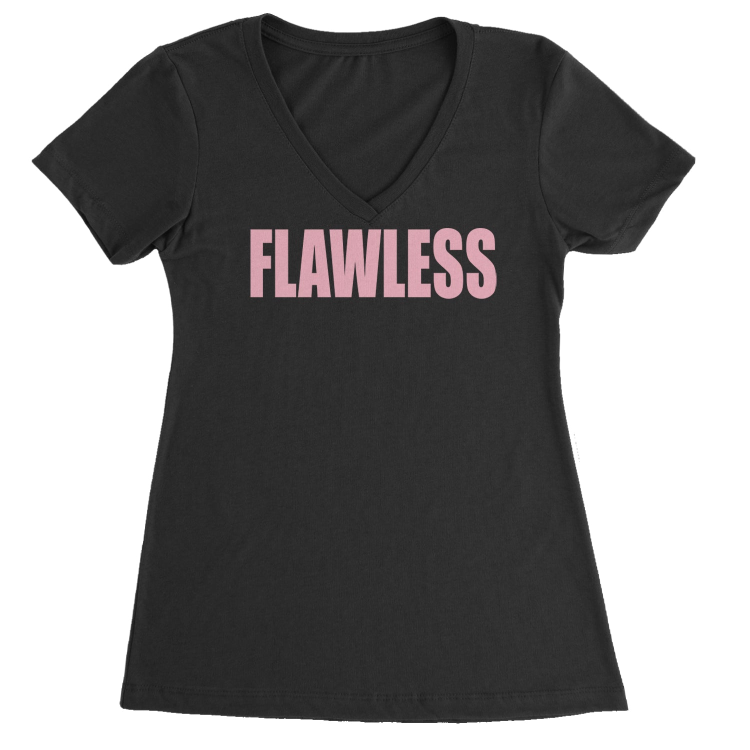 Flawless Renaissance Ladies V-Neck T-shirt Black