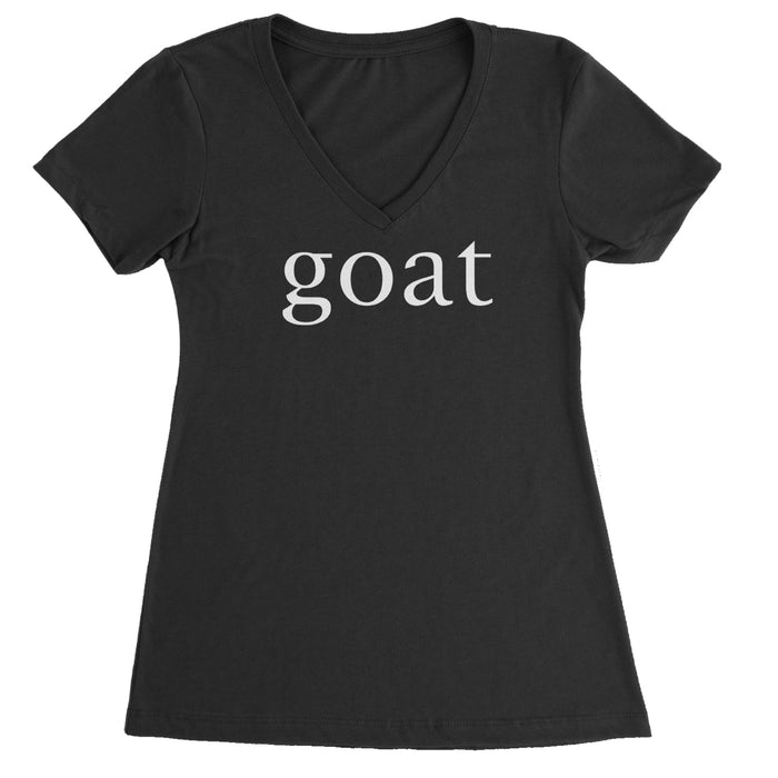 GOAT - Greatest Of All Time  Ladies V-Neck T-shirt