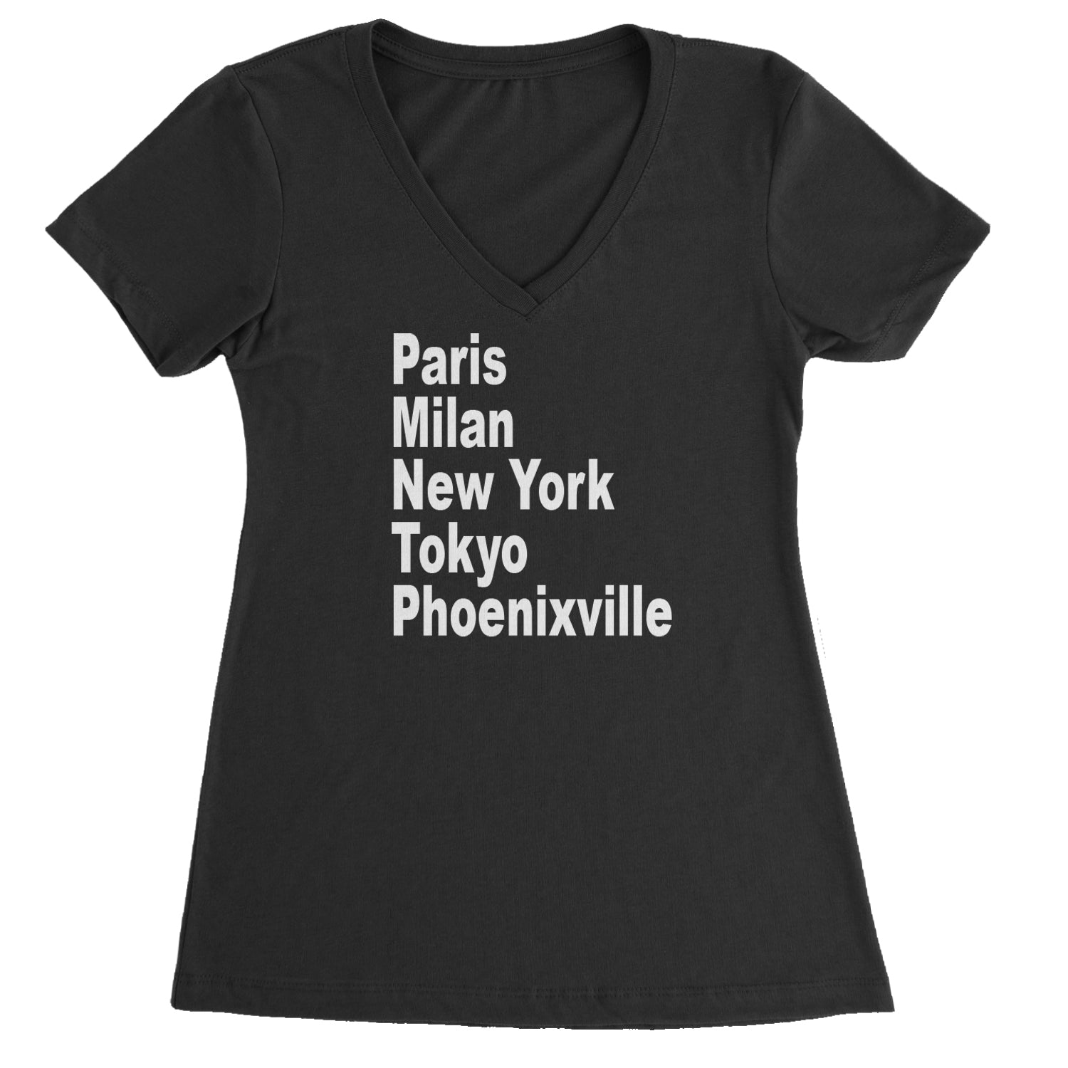The Great Borough Of Phoenixville Ladies V-Neck T-shirt