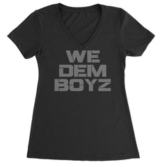 WE Dem Boys Dallas  Ladies V-Neck T-shirt Black