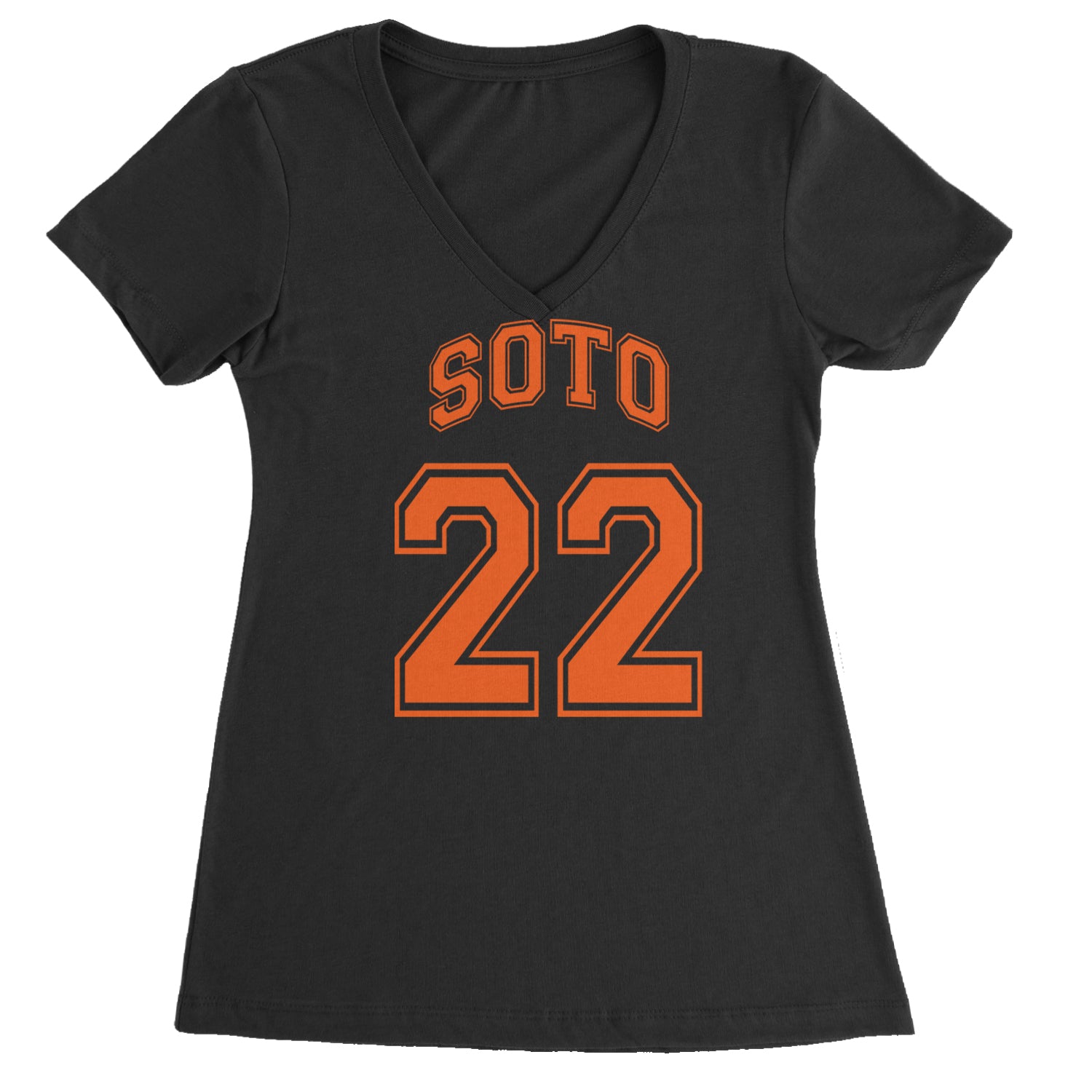 Soto Number 22 Ladies V-Neck T-shirt Surf