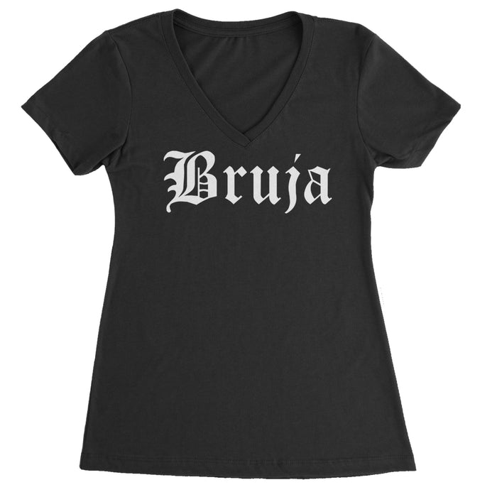 Bruja Gothic Spanish Witch Ladies V-Neck T-shirt