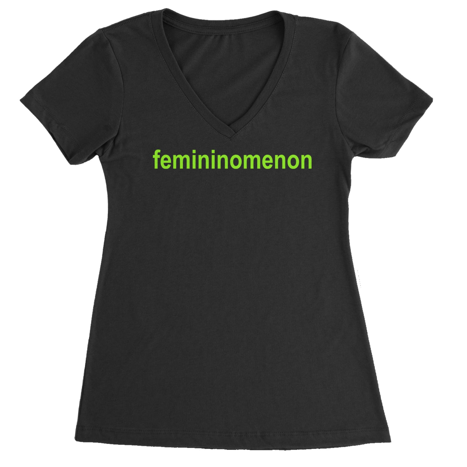 Femininomenon Female Empowerment Ladies V-Neck T-shirt Black