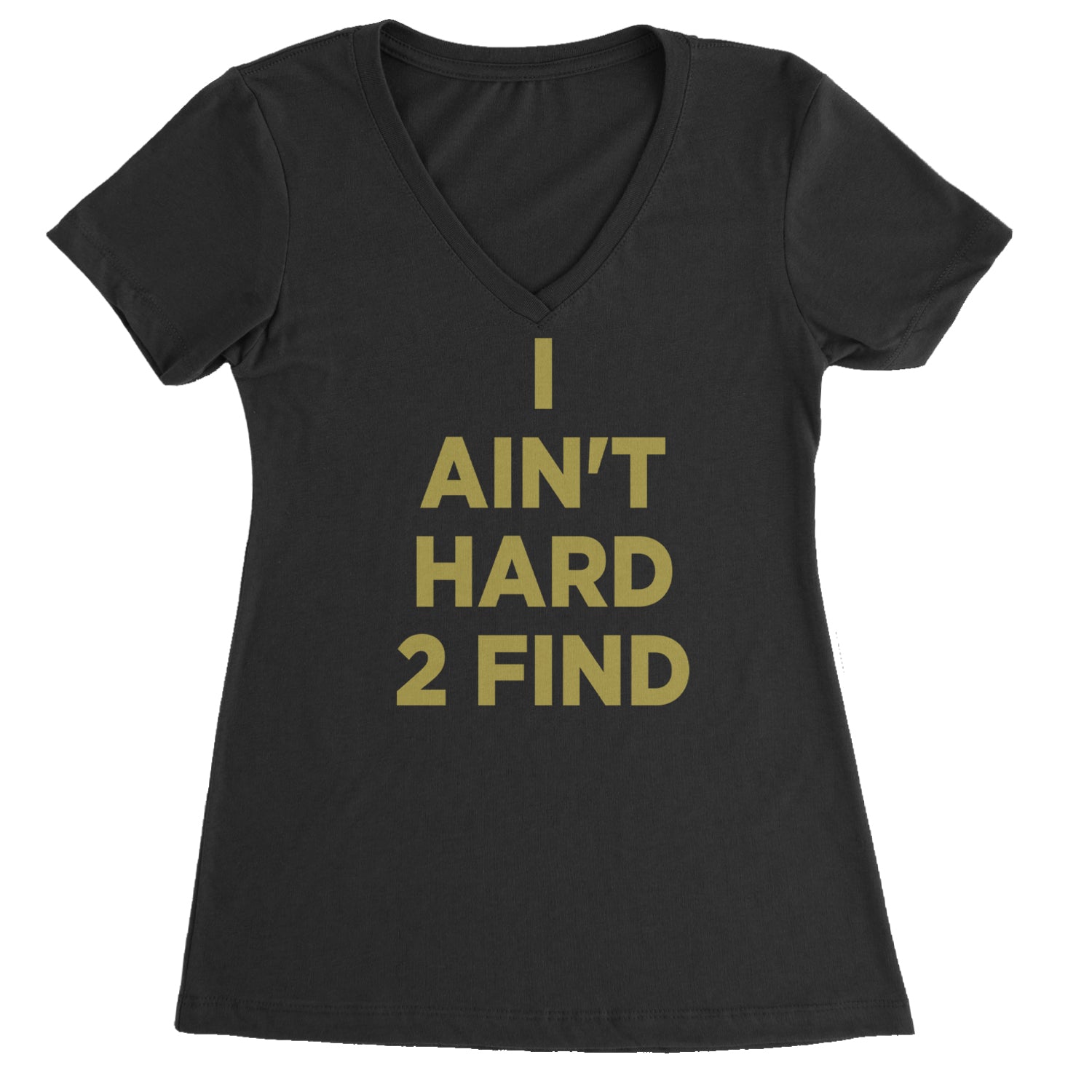 I Ain't Hard To Find Coach Prime Ladies V-Neck T-shirt Black