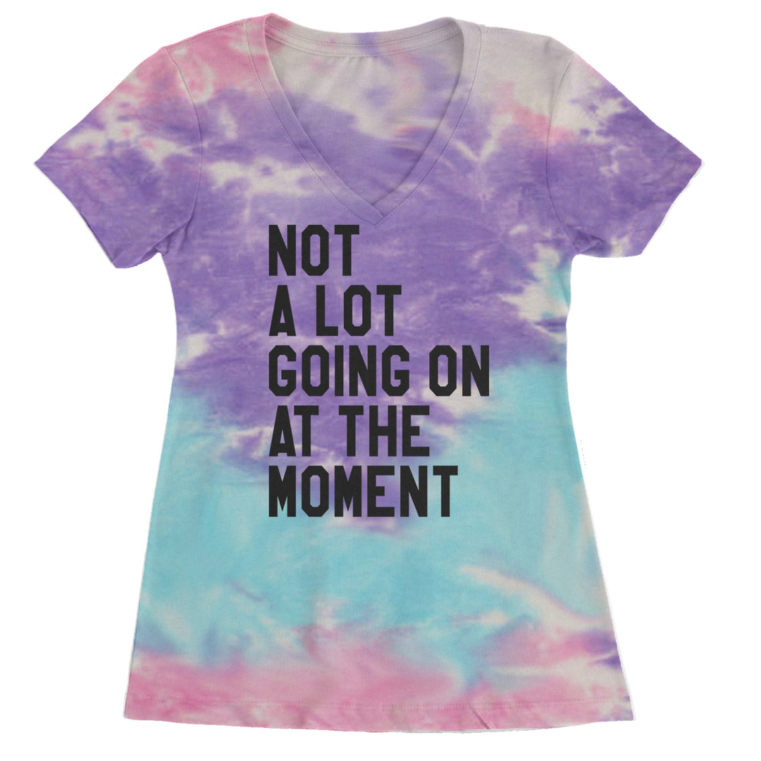 NOT A Lot Going On At The Moment Feeling 22 TTPD Ladies V-Neck T-shirt Cotton Candy