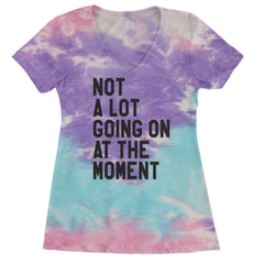 NOT A Lot Going On At The Moment Feeling 22 TTPD Ladies V-Neck T-shirt Cotton Candy