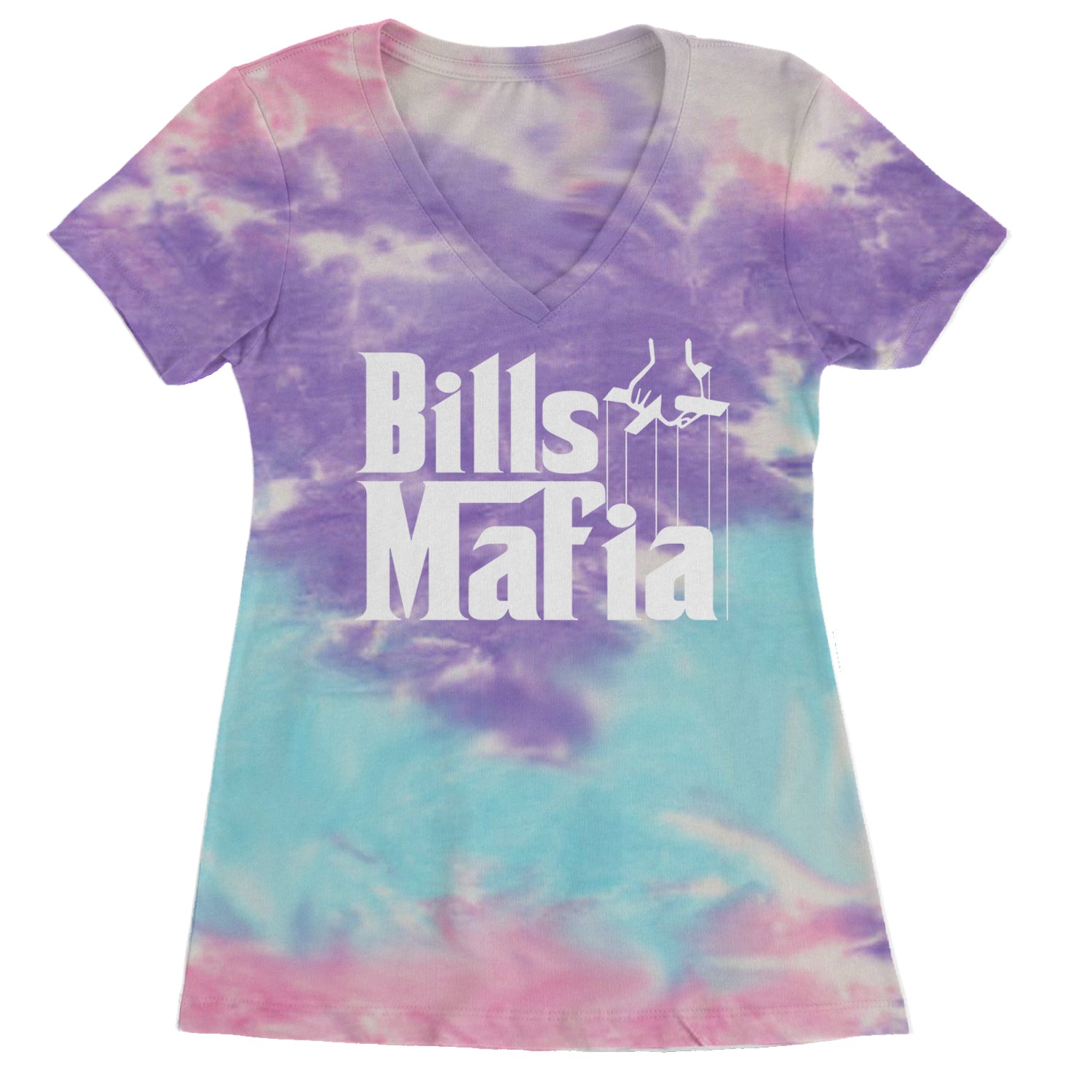 Mafia Bills Mafia Godfather Ladies V-Neck T-shirt Cotton Candy