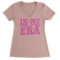 In My Cheerleader Era Ladies V-Neck T-shirt Light Pink