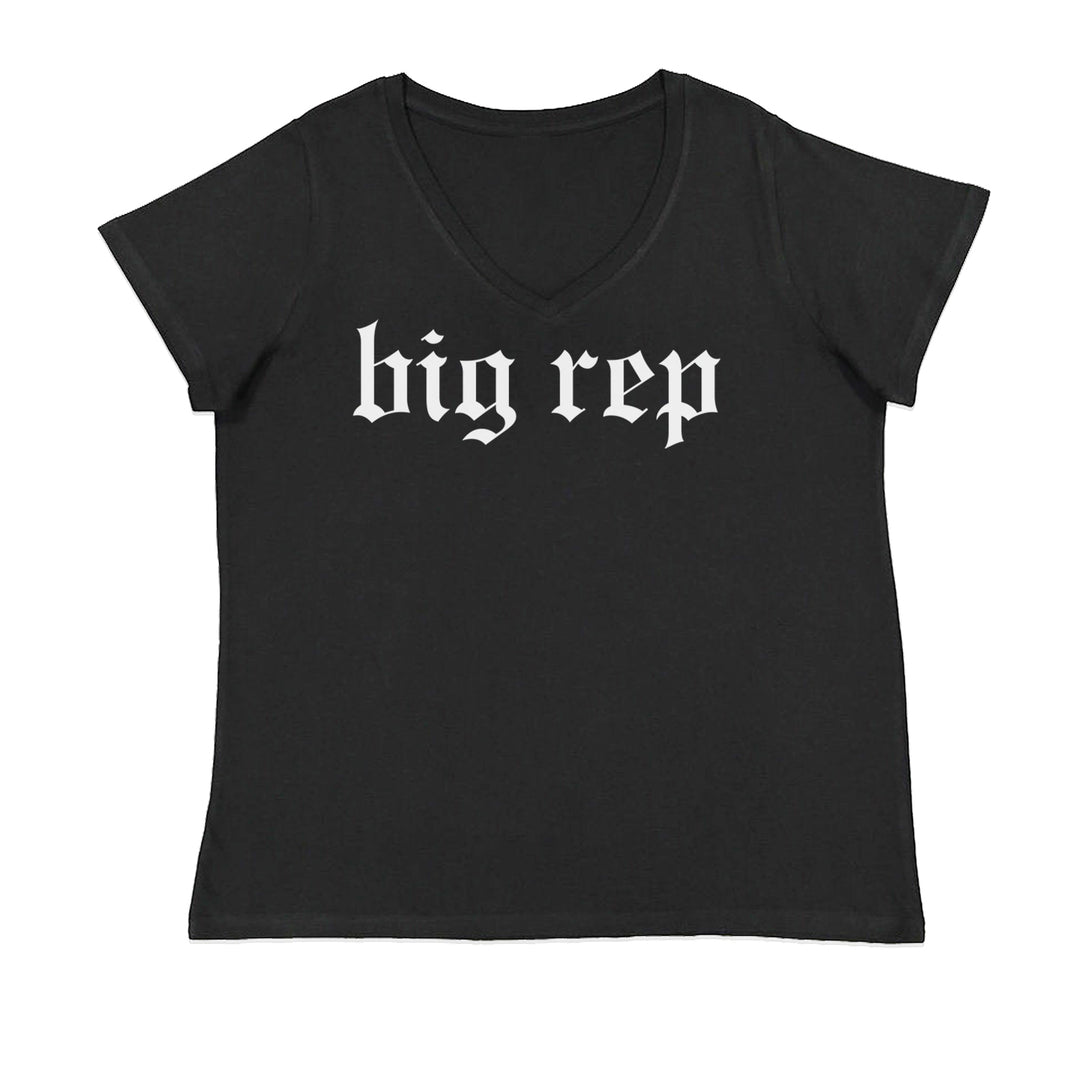 Big Rep Reputation Music Lover Gift Fan Favorite Ladies V-Neck T-shirt Black