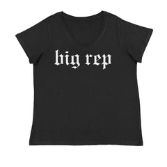 Big Rep Reputation Music Lover Gift Fan Favorite Ladies V-Neck T-shirt Black