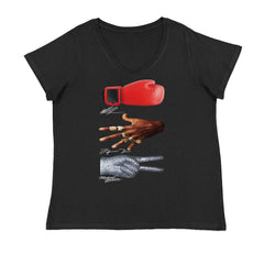 Tyson Jordan Jackson Iconic Michaels Ladies V-Neck T-shirt Black