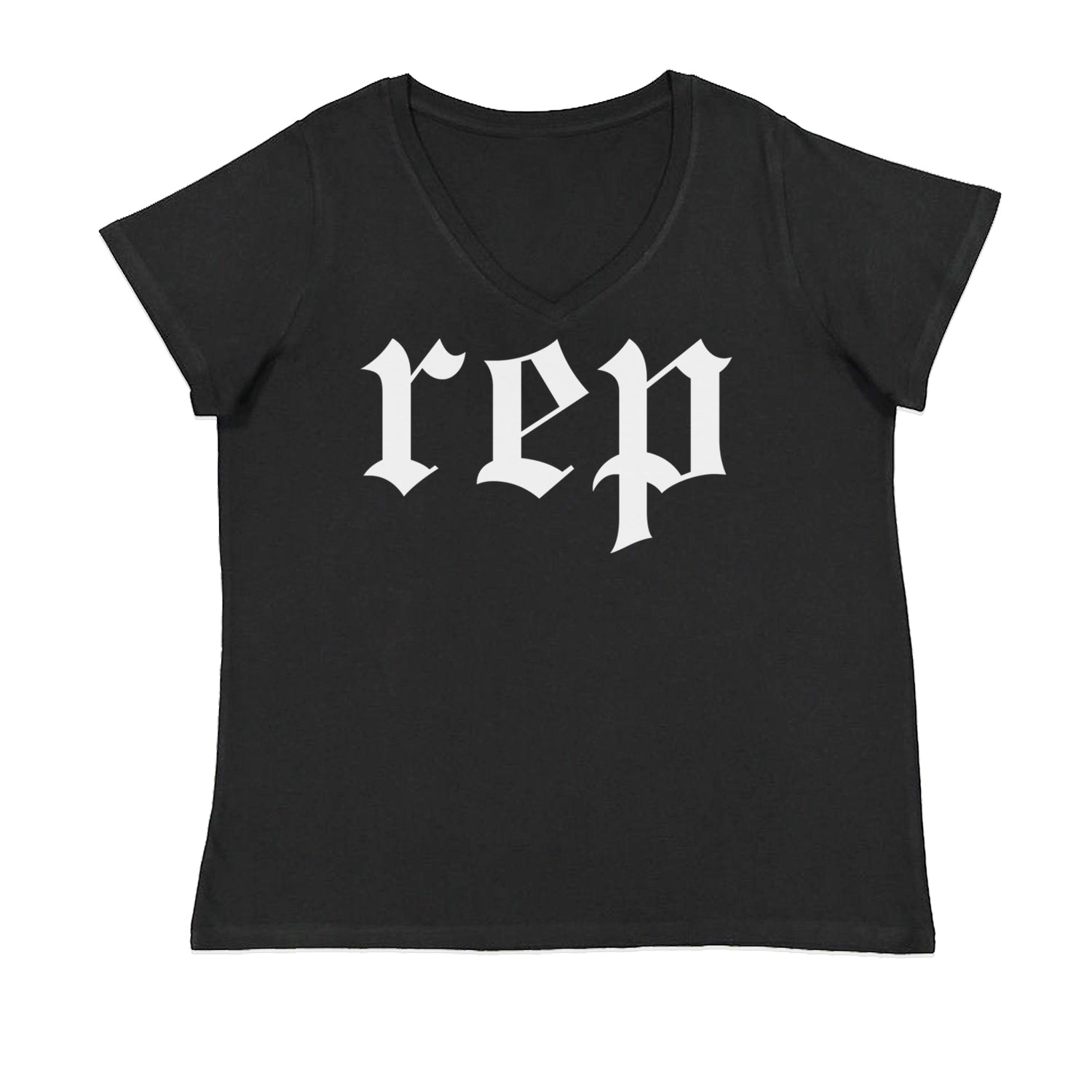 REP Reputation Eras Music Lover Gift Fan Favorite Ladies V-Neck T-shirt Black