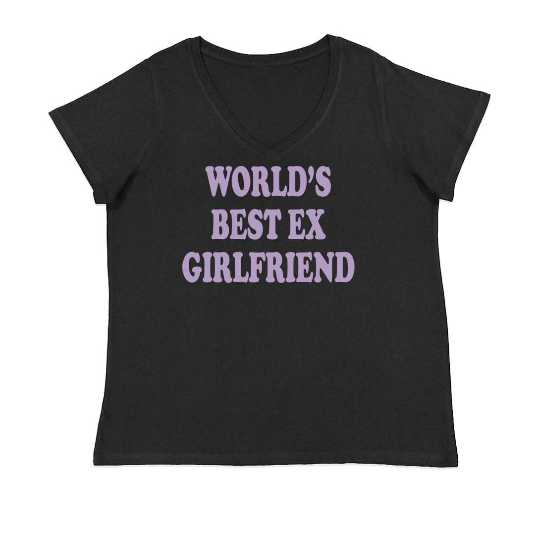 World's Best Ex Girlfriend Y2K Revenge Ladies V-Neck T-shirt Black