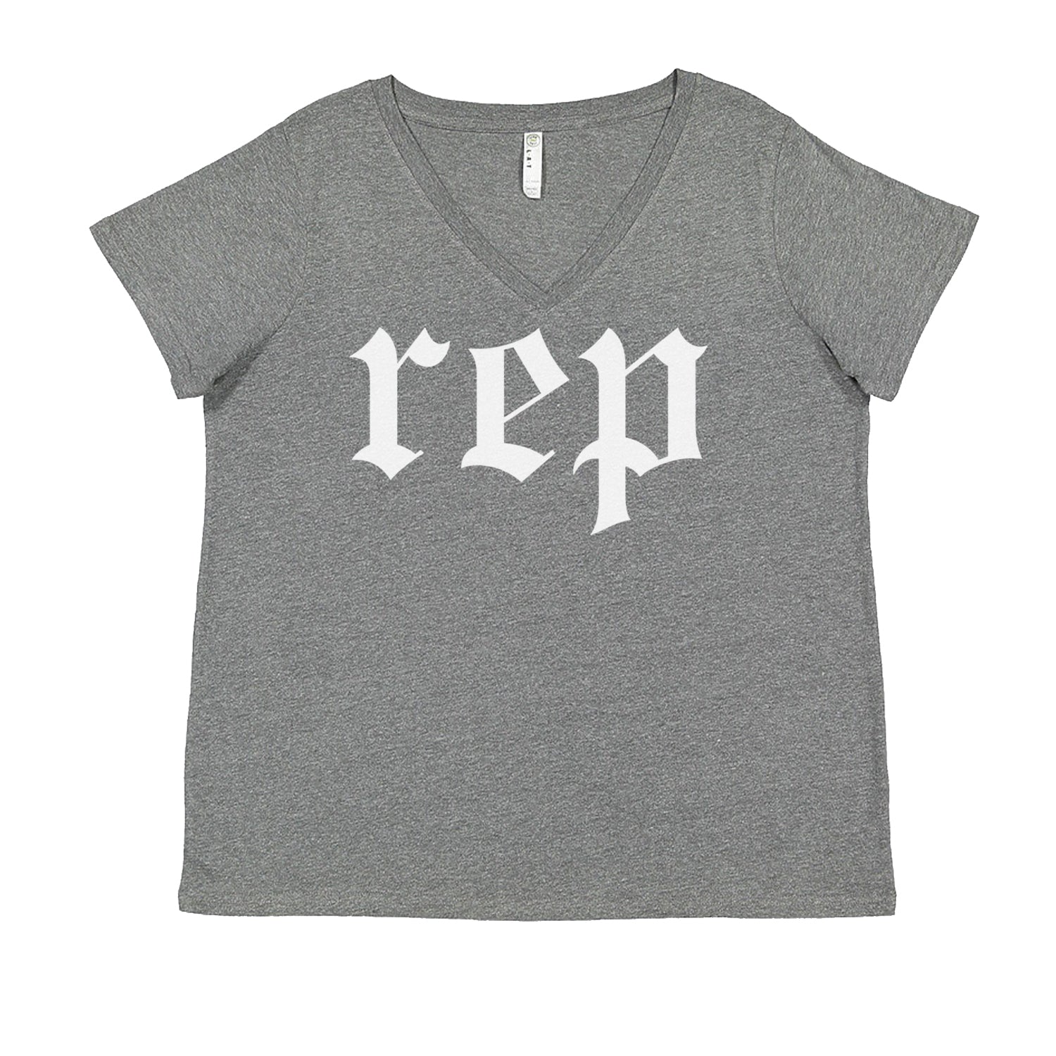 REP Reputation Eras Music Lover Gift Fan Favorite Ladies V-Neck T-shirt Heather Grey