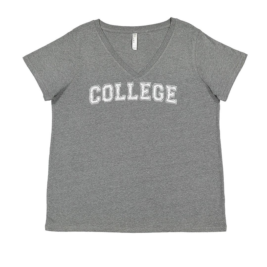 College Belushi Frat House Party Bluto Tribute Animal Ladies V-Neck T-shirt Heather Grey