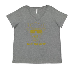 We Coming Coach Prime Colorado Ladies V-Neck T-shirt Heather Grey