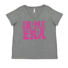 In My Cheerleader Era Ladies V-Neck T-shirt Heather Grey