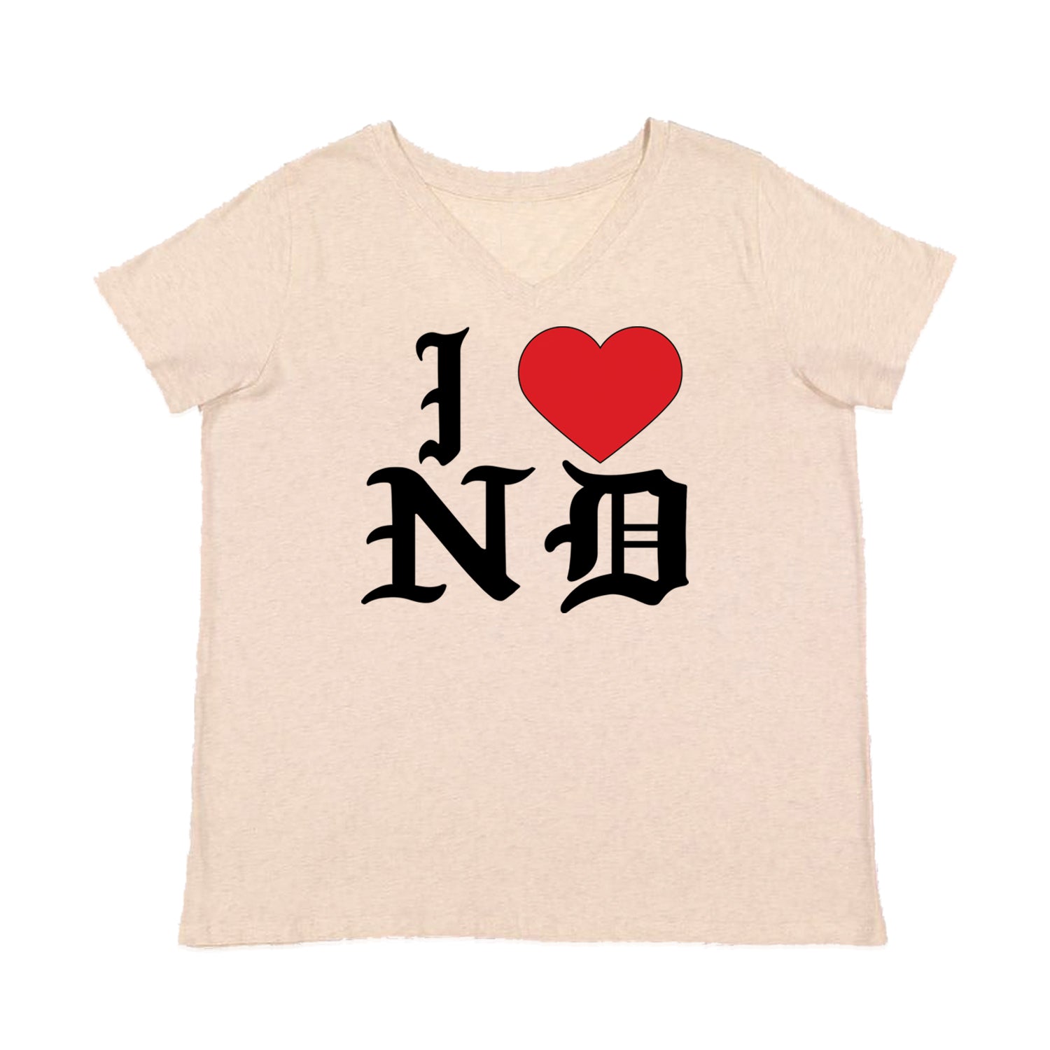 I Heart ND Punk Ska Guts Womens Plus Size V-Neck T-shirt