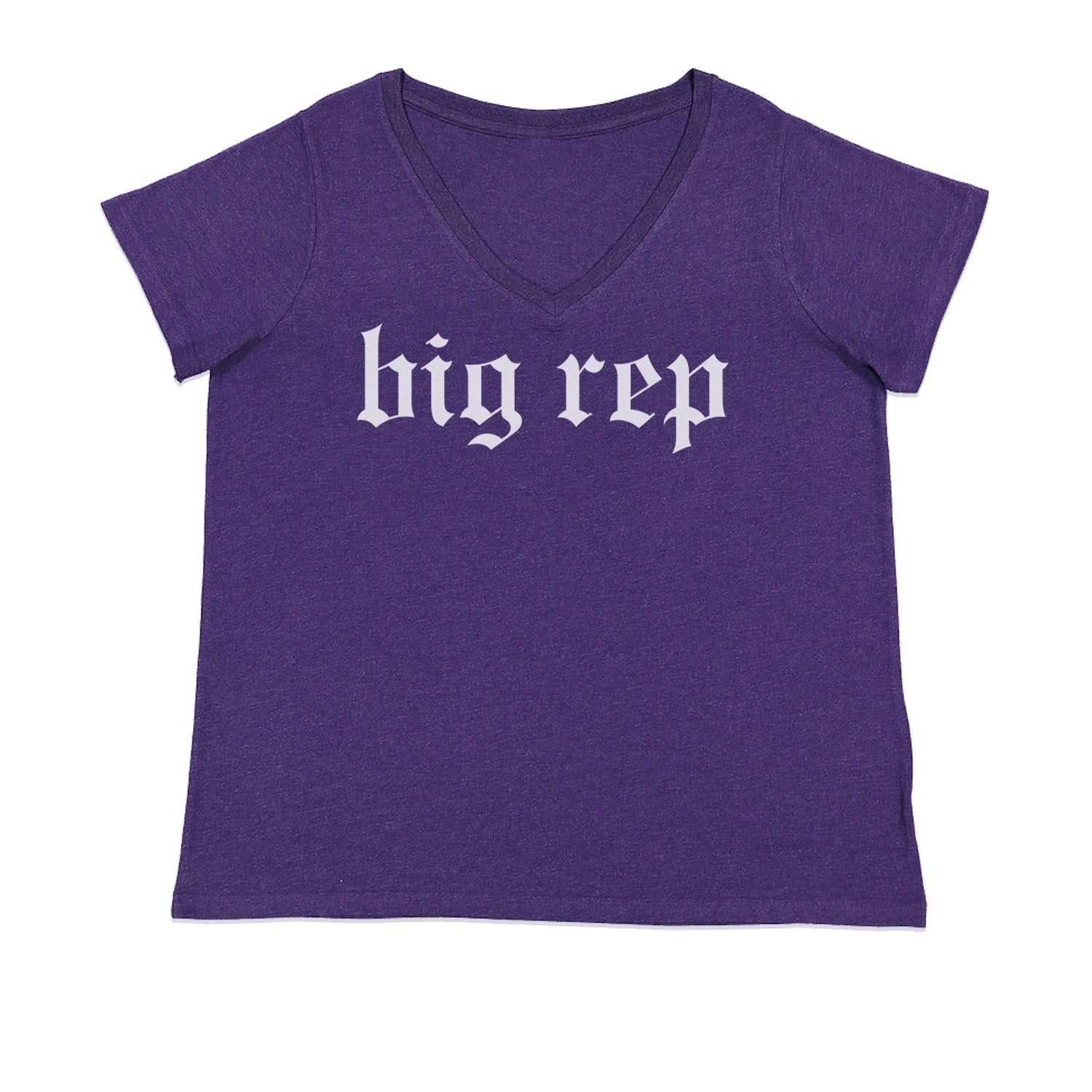 Big Rep Reputation Music Lover Gift Fan Favorite Ladies V-Neck T-shirt Purple