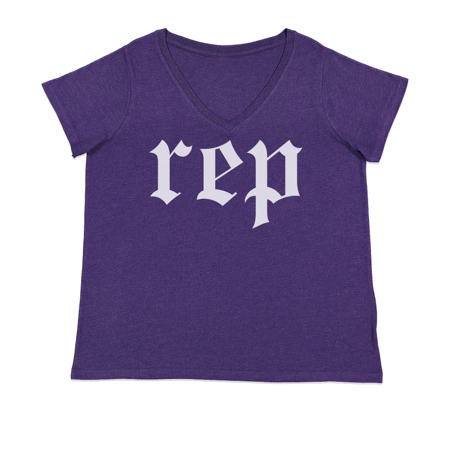 REP Reputation Eras Music Lover Gift Fan Favorite Ladies V-Neck T-shirt Purple