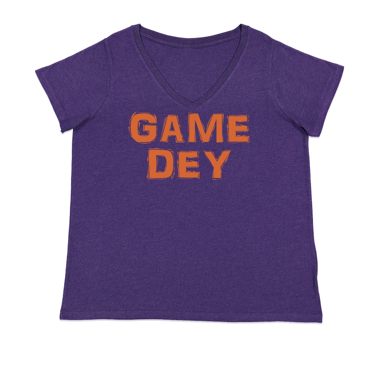 Game Dey Cincinnati Football Ladies V-Neck T-shirt Purple